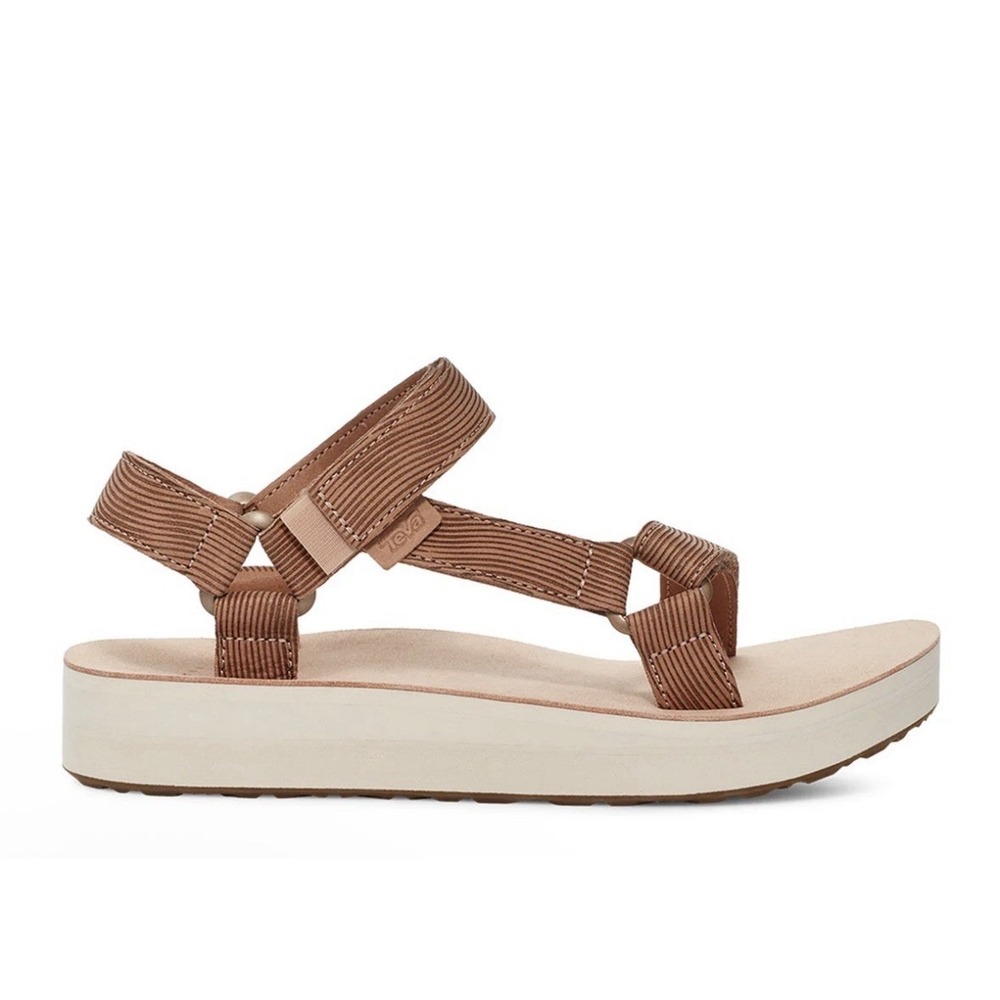 TEVA Sz 10 EU 41 Maple Sugar Midform Universal Grooveline Leather Active Sandals